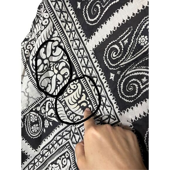 Vintage Y2K Gap Dark Brown Paisley Print Dress Size M - Picture 8 of 10